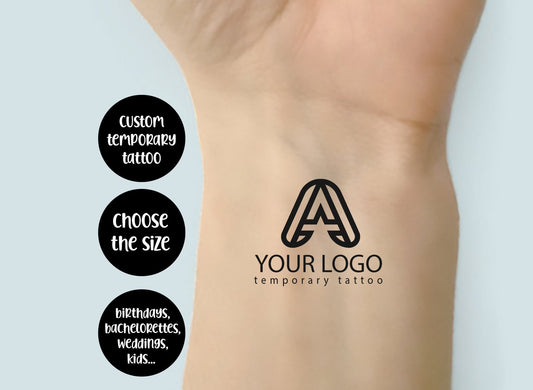 Make Your Mark with Custom Logo Temporary Tattoos by DOZPRINT