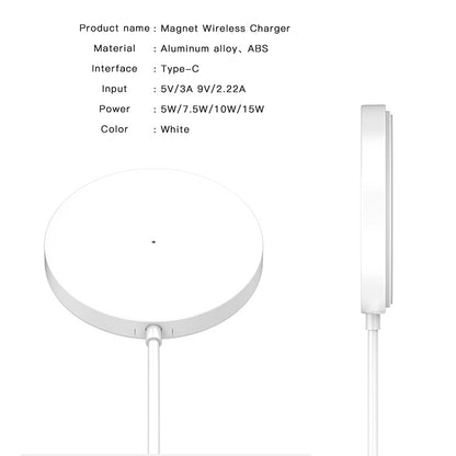 Wholesale 15W Magnetic Wireless Charger for iPhones Quick Charging Pad