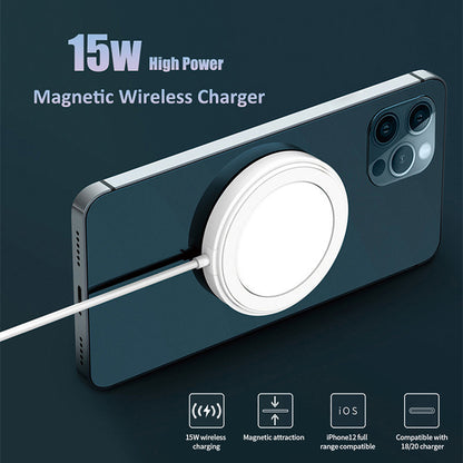 Wholesale 15W Magnetic Wireless Charger for iPhones Quick Charging Pad