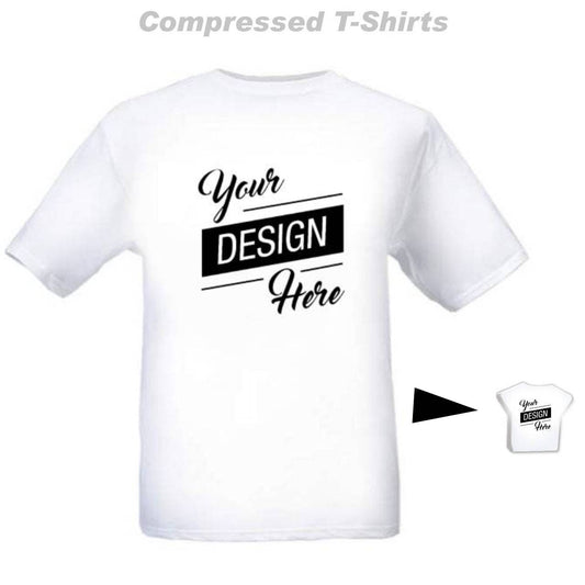 Custom Compressed T-shirts, Printed Custom Shape Pressed T-shirts