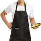 Custom Chef Aprons With 2 Front Full Body Pockets Kitchen Aprons for Men and Women