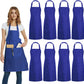 Custom Chef Aprons With 2 Front Full Body Pockets Kitchen Aprons for Men and Women