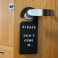 Custom Door Hangers Hotel Door Signs Custom Don't Disturb Cards