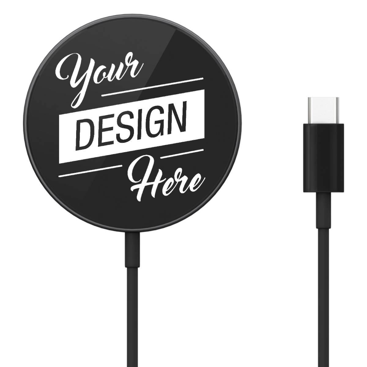 Custom Wireless Charger Logo Printed Promotional Wireless QI Charging Pad - 15W