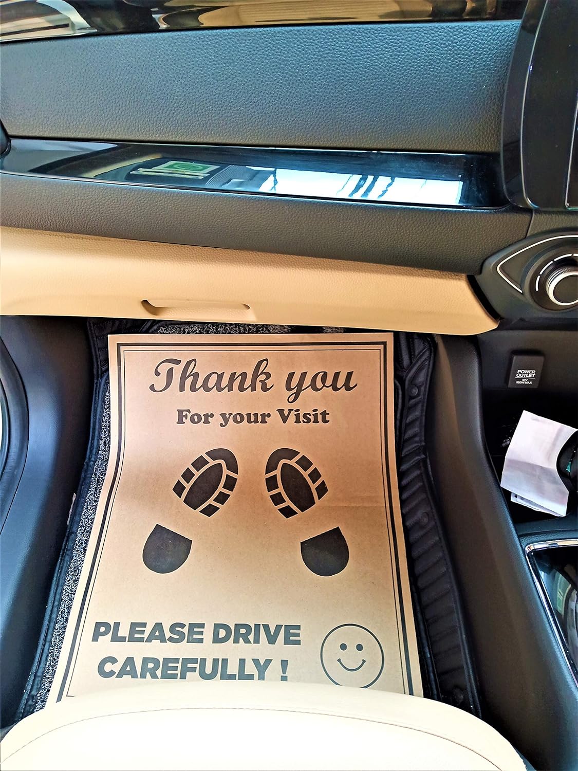 Custom Paper Car Floor Mats Promotional Full Printed Paper Car Mats DOZPRINT