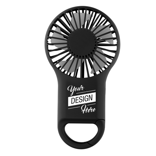 Custom Logo Rechargeable Mini Portable Fan With Carabiner