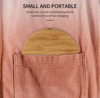 Wholesale 15W Wood Wireless Charger for iPhones Fast Charging Bamboo Pad