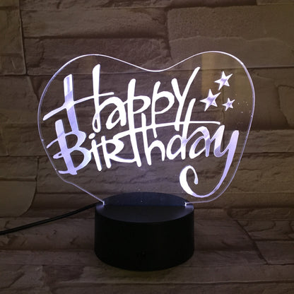 Custom Logo Promotional Illusion Lamp, 3D Light Up Led Lamp