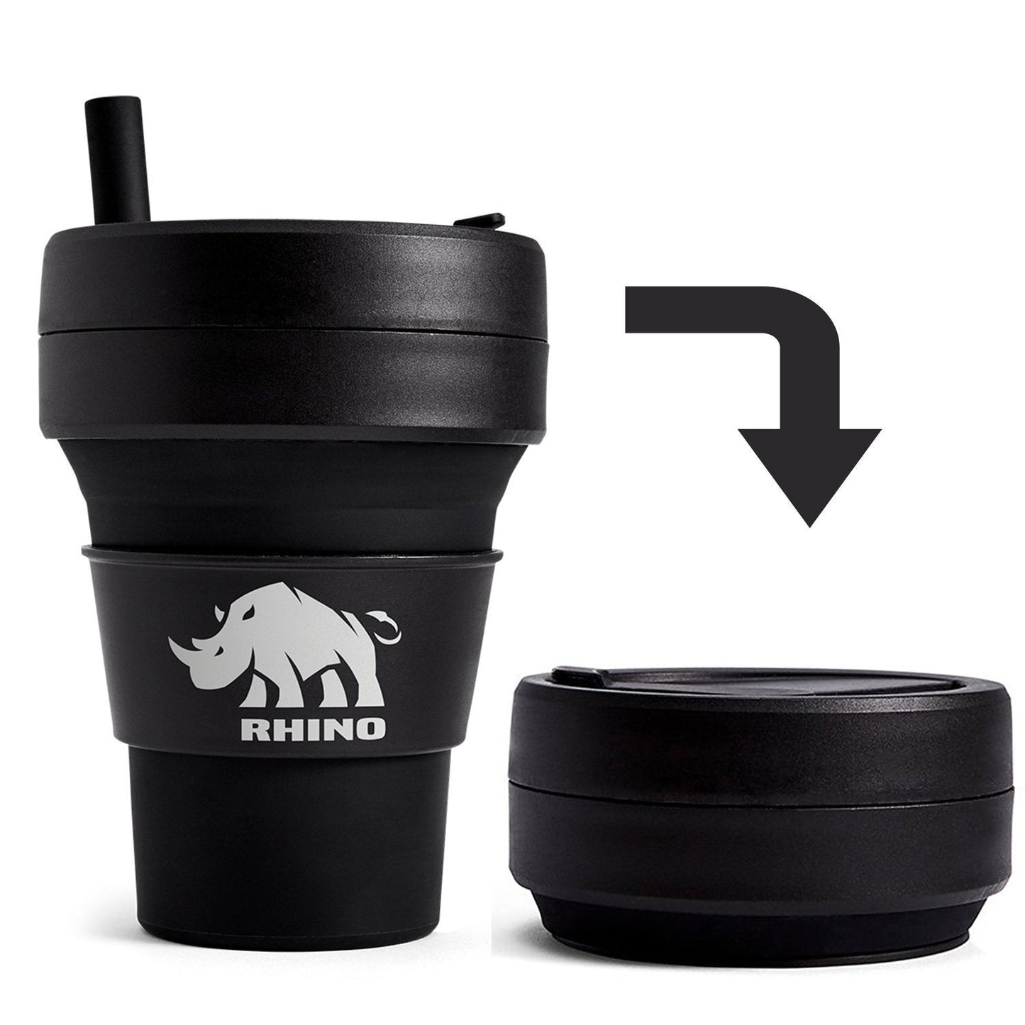 Custom Logo Collapsible Cups, Promotional Reusable Foldable Cups With Your Logo