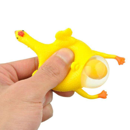 Wholesale Fun Squishy Squeeze Toys Chicken and Eggs Key Chain Ornaments