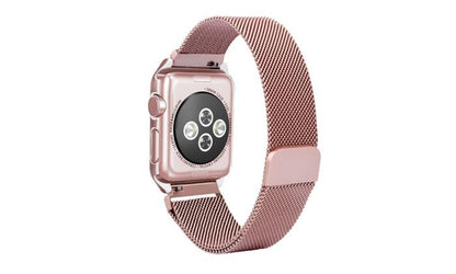 Bulk Apple Watch Premium Stainless Steel Magnetic Watchband With Watch Cover Case