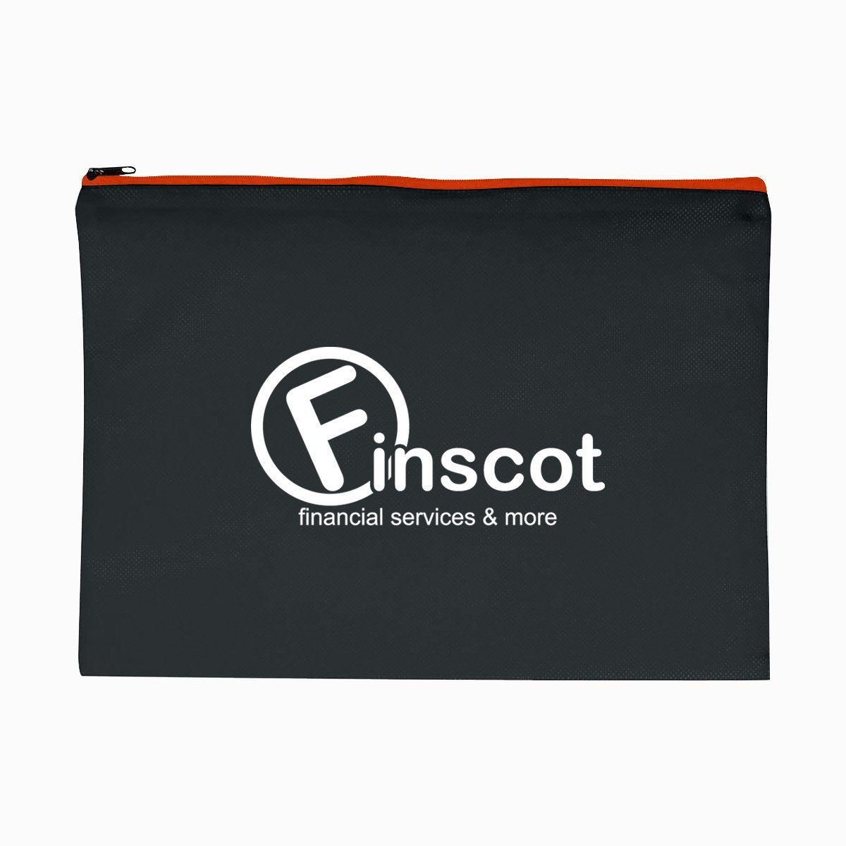 Promotional Custom Logo Woven Document Sleeve With Zipper