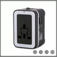 Custom Logo Promotional Travel Adapter 2 USB + Wall Charger for EU/UK/AU/US & Asia
