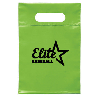 Custom Shopping Bags Logo Plastic Die Cut Handle Bags in All Colors