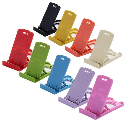 Promotional Custom Logo Mini Plastic Folding Smartphone & Tablet Stand