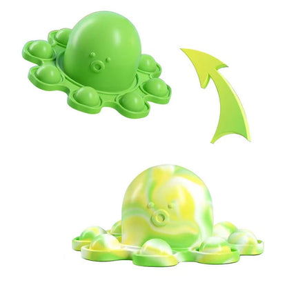 Bulk Pop Bubble It Flip Octopus Doll Pendent Keychain Silicone Stress Reliever