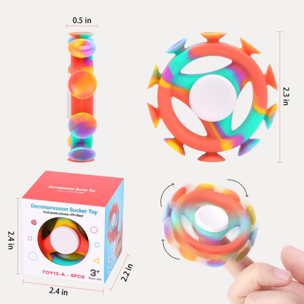 Wholesale Suction Darts With Fidget Spinner Feature, Fidget Sucker Spinner Toy Indoor Outdoor