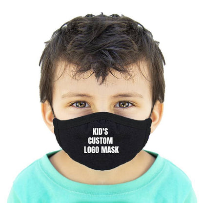 Custom Logo Kids Cotton Face Mask Protects From Dust And Pollution - 2 Ply