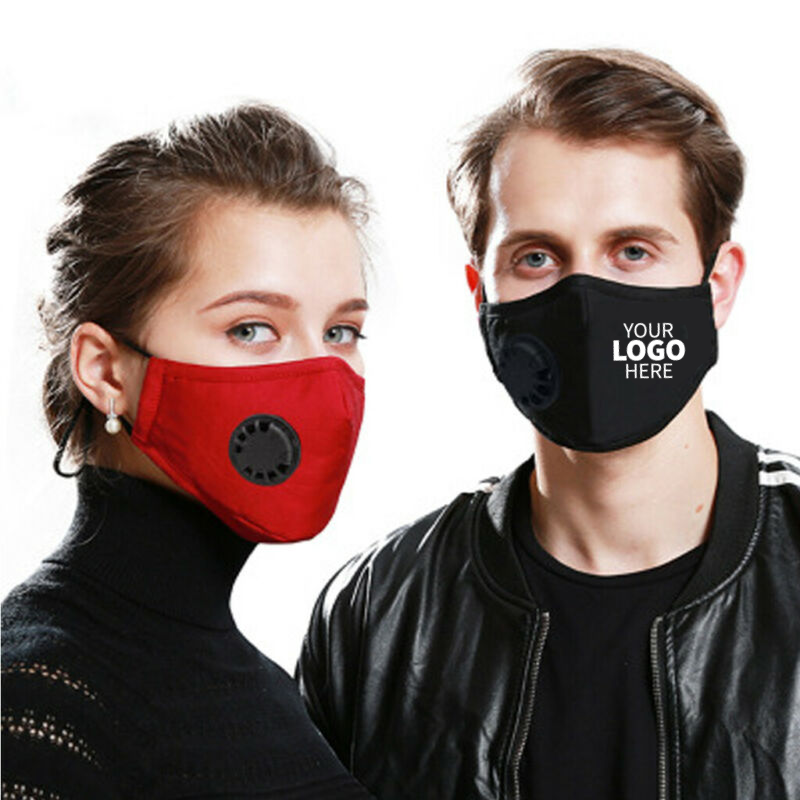 Custom Logo PM2.5 Filter Face Masks With Extra Carbon Filters Respirator Mask