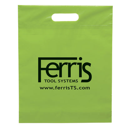 Custom Shopping Bags Logo Plastic Die Cut Handle Bags in All Colors