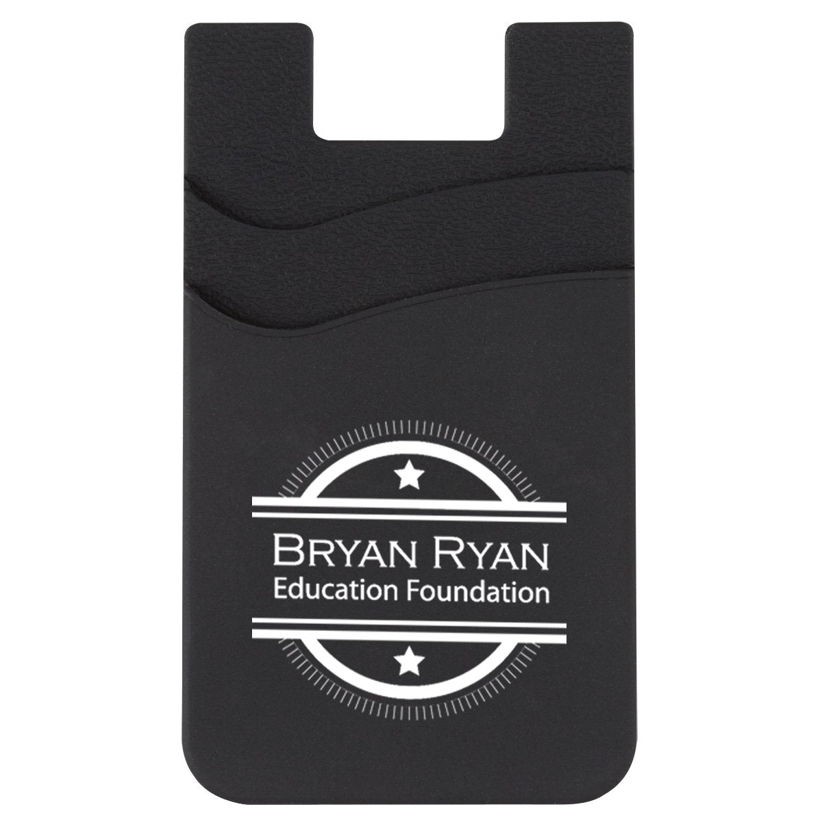 Promotional Custom Logo Dual Pocket Silicone Phone Wallet