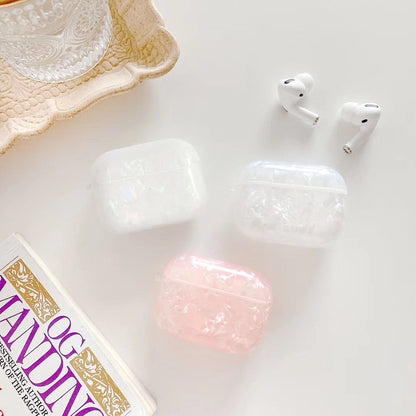 Bulk Airpod Pro & Airpod 1/2 Crystal Case Cover White And Pink Crystal