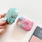 Bulk Airpod Pro & Airpod 1/2 Crystal Tile Case Cover Pink And Green