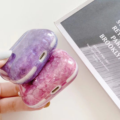 Bulk Airpod Pro & Airpod 1/2 Marble Case Cover Purple, Green, Pink Marble