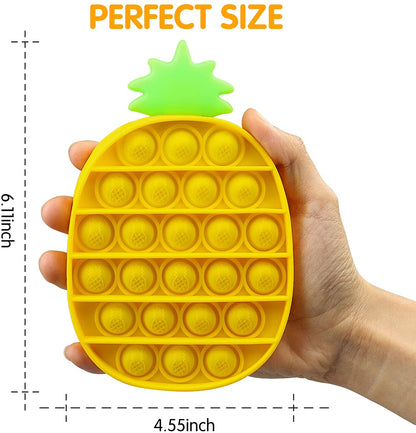 Wholesale Pineapple Pop it Fidget Toy Silicone Stress Reliever Toys Gifts