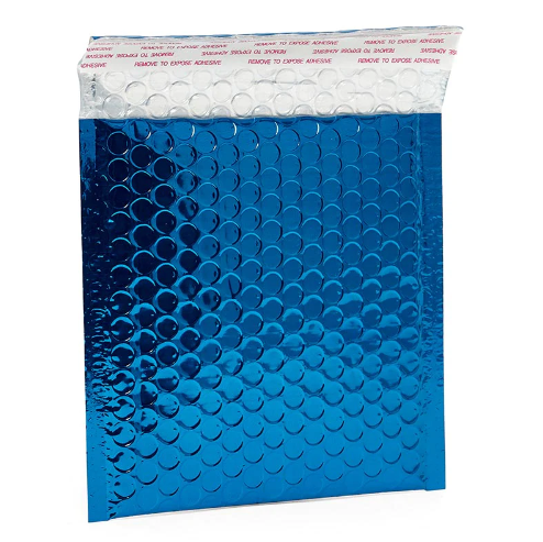 Custom Metallic Poly Bubble Mailers Padded Envelopes Shipping Bags Self Seal