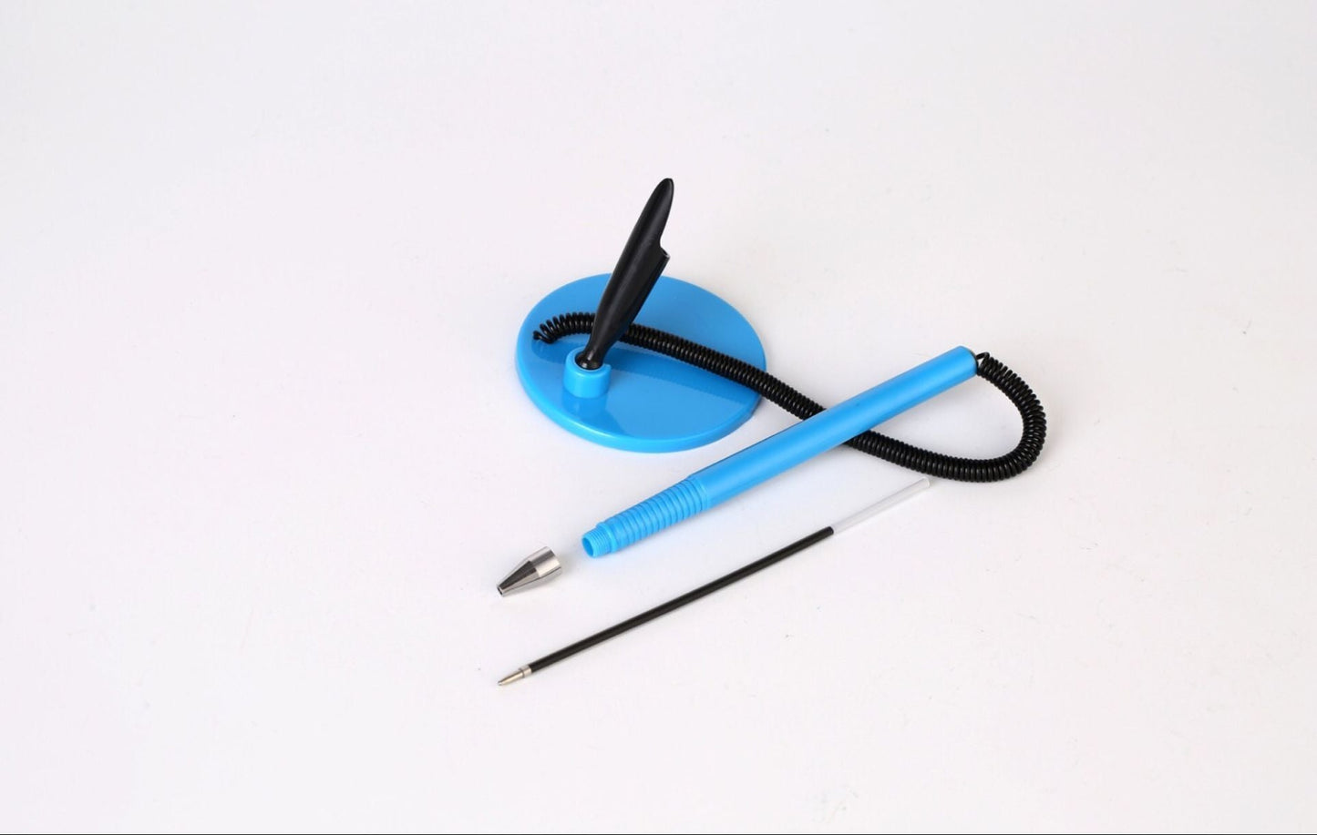 Custom Logo Plastic Promotional Desk Pen With Chain Table pen
