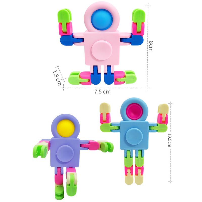 Wholesale Adults Decompression Toy Robot Dimple Spinner
