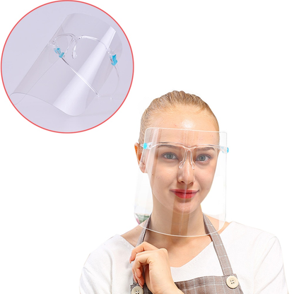 Bulk Glass Face Shields Extra Protection Reusable Face Cover