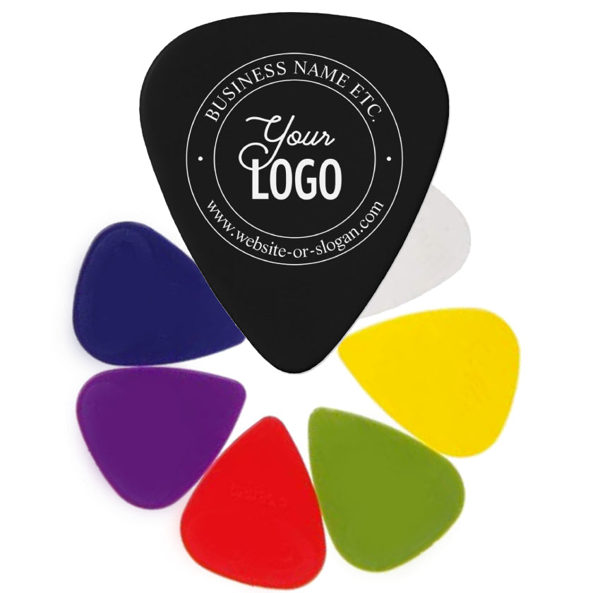 Custom Logo Guitar Picks Promotional Printed Guitar Picks Solid Color Styles