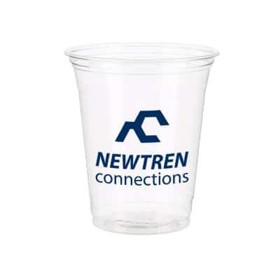 Custom Plastic Cups With Top In All Sizes, Logo Printed Promotional Pet Plastic Cups Recyclable