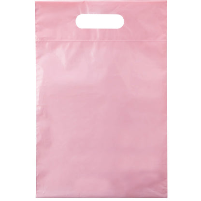 Custom Shopping Bags Logo Plastic Die Cut Handle Bags in All Colors