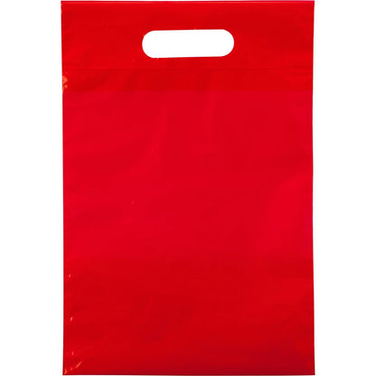 Custom Shopping Bags Logo Plastic Die Cut Handle Bags in All Colors