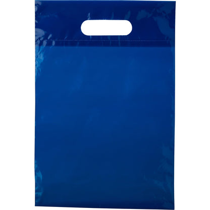 Custom Shopping Bags Logo Plastic Die Cut Handle Bags in All Colors