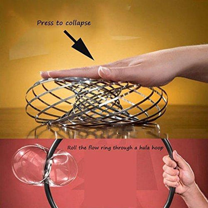 Bulk Popular Flow Ring for wholesale, Kinetic Spring Toy 3D Sculpture Ring