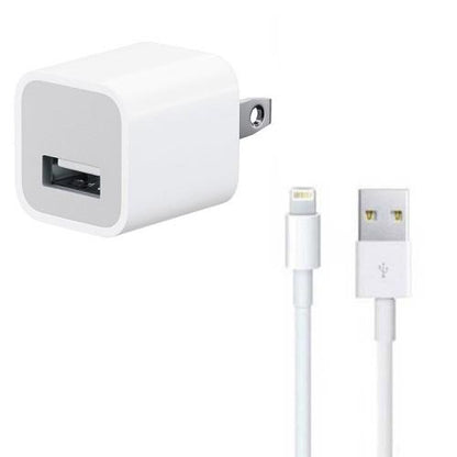 Custom Logo iPhone Lighting USB Cable & Wall Charger Bundle