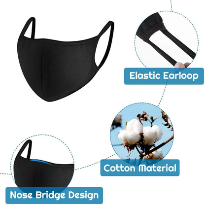 Custom Logo Kids Cotton Face Mask Protects From Dust And Pollution - 2 Ply