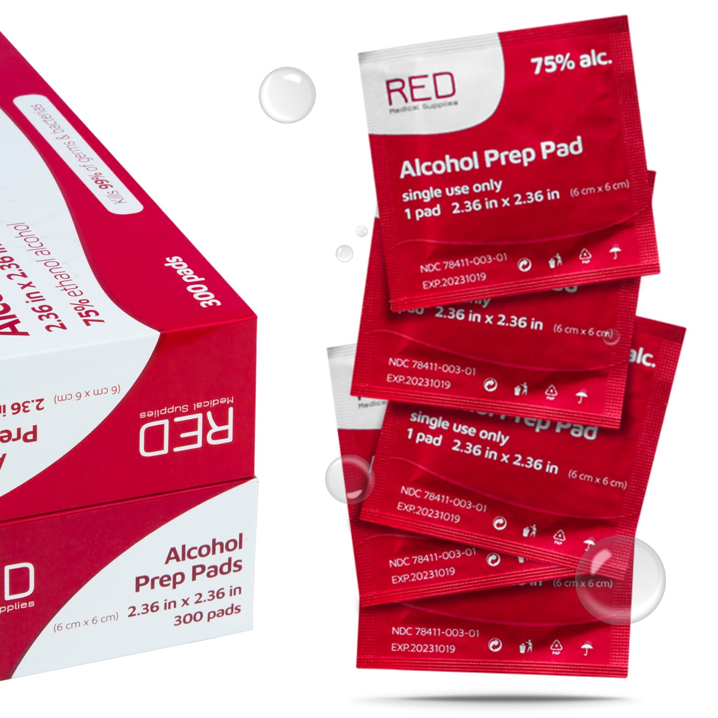 Custom Alcohol Prep Pads, Promotional Alcohol Wipes, Individually Wrapped Alcohol Wet Wipes For Anytime Use