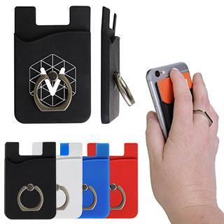 Promotional Custom Logo Smart Universal Mobile Wallet Ring Holder