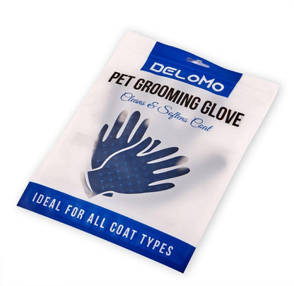 Custom Logo Pet Grooming Glove, Promotional Pet Hair Remover Mitt, Printed Pet Glove