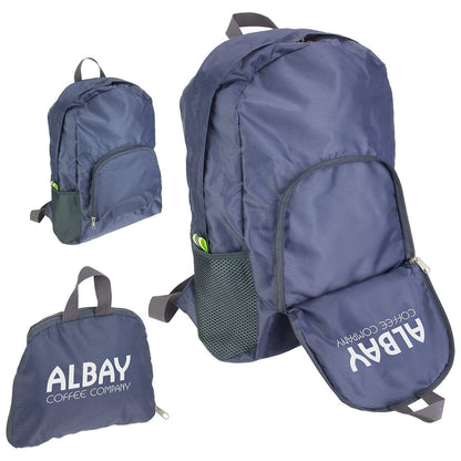 Promotional Custom Logo Folding Backpacks Custom Outdoor Backpacks