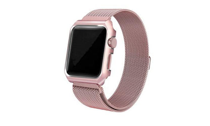 Bulk Apple Watch Premium Stainless Steel Magnetic Watchband With Watch Cover Case