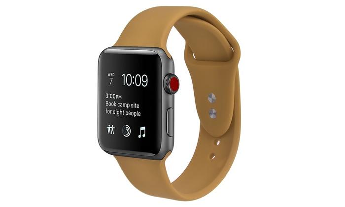 Bulk Apple Design Sport Replacement Band With Protective Case for Apple Watch Series 1, 2, 3, 4, 5 & Sport