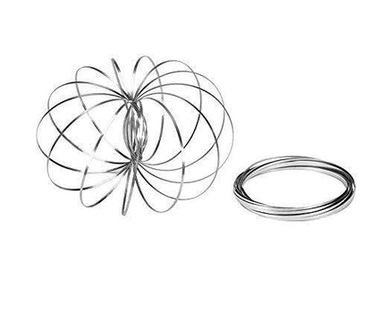 Bulk Popular Flow Ring for wholesale, Kinetic Spring Toy 3D Sculpture Ring