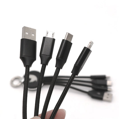 Custom Promotional 4 in 1 Light Up Logo Multi USB Charging Cable