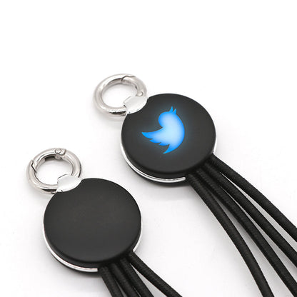 Custom Promotional 4 in 1 Light Up Logo Multi USB Charging Cable